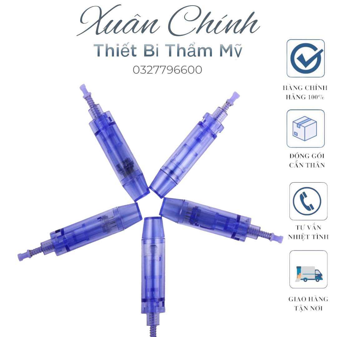 Combo 100 đầu nano 12 36 máy lăn kim xanh cho máy dr pen a1-a6