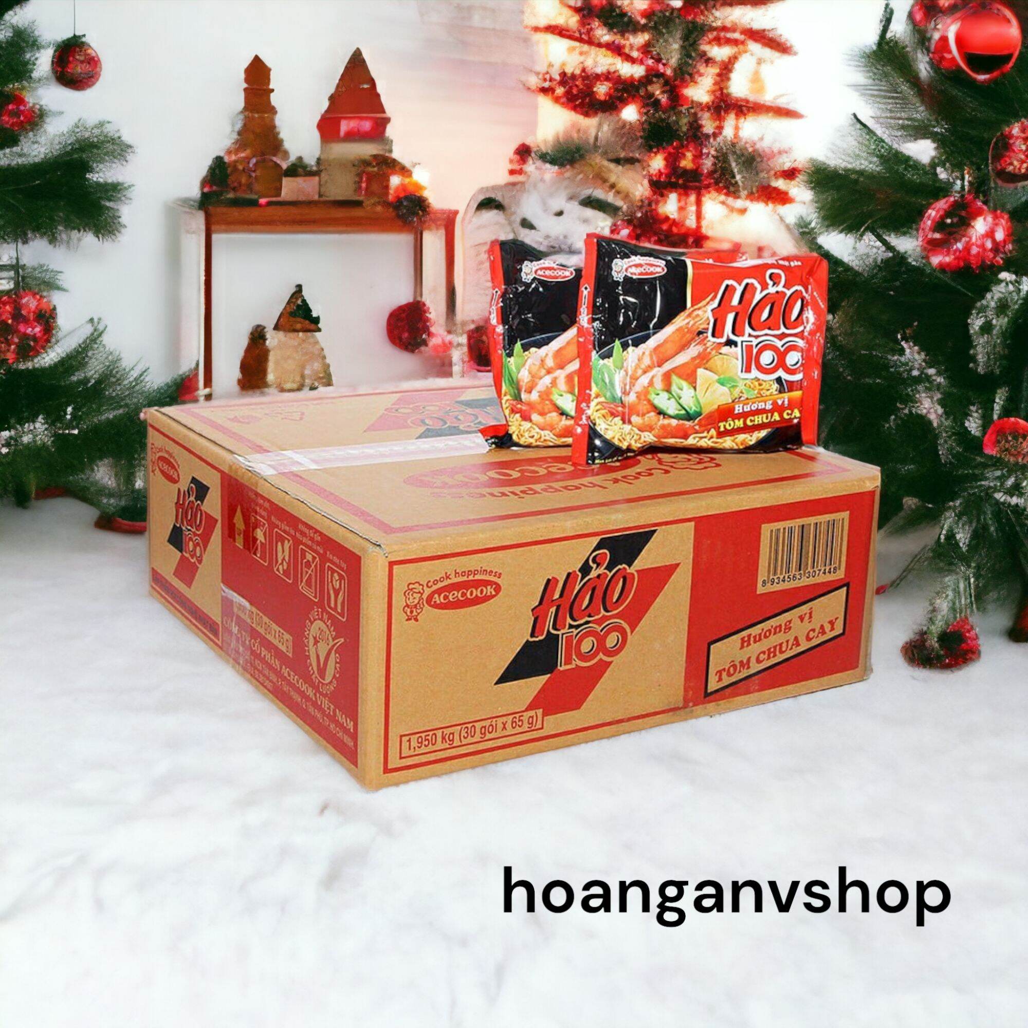  Mì Hảo 100 Tôm chua cay 65g gói 