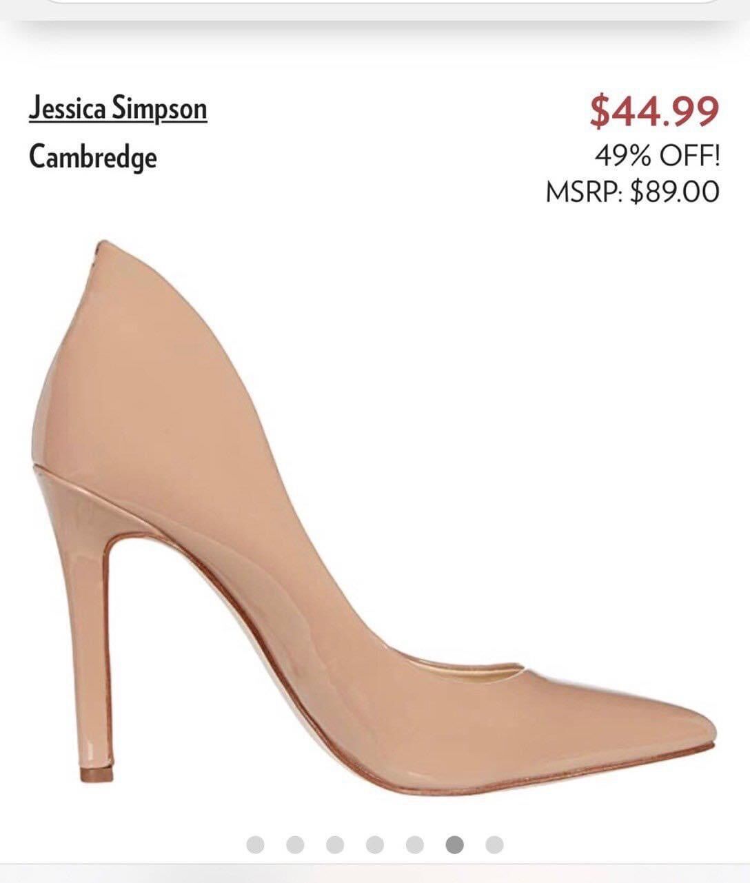 Giày cao gót Jessica Simpson, màu nude