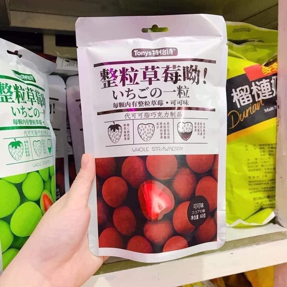 Kẹo socola bọc dâu Tây thơm ngon ( 4 vị chọn lựa )
