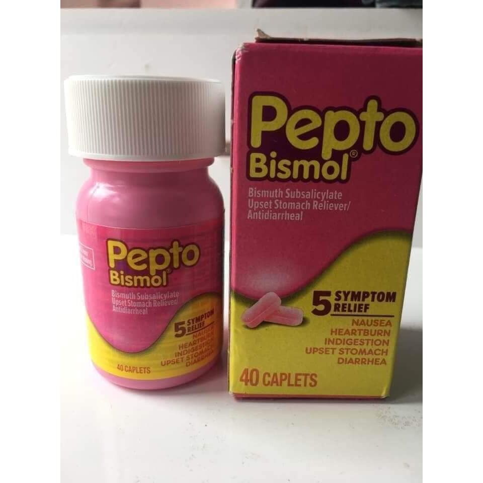 Viên tiêu hóa 40v Pepto Bismol chuẩn Mỹ