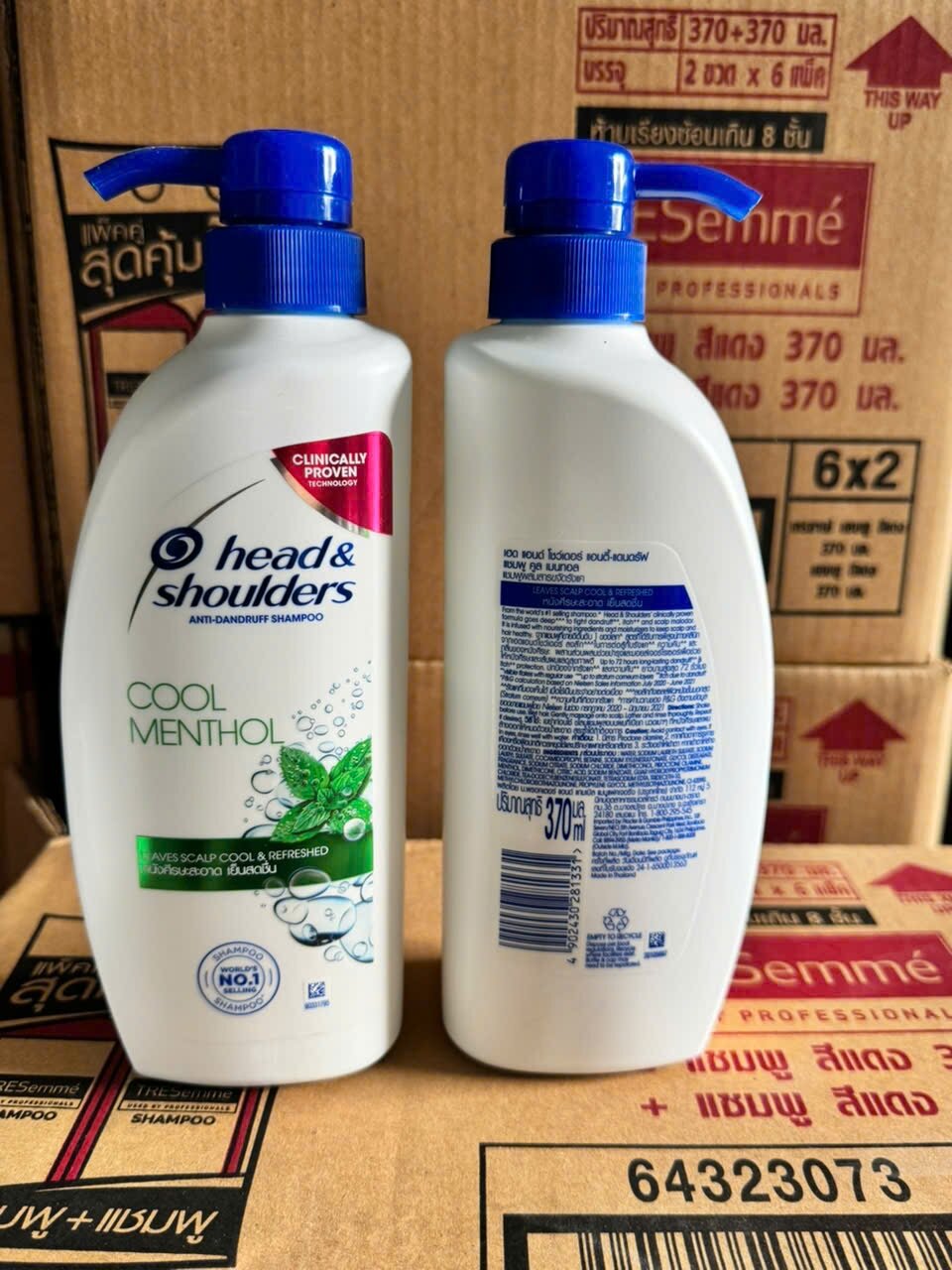 Dầu Gội Head&Shoulders Thái Lan Bạc Hà Mát Lạnh 370ml