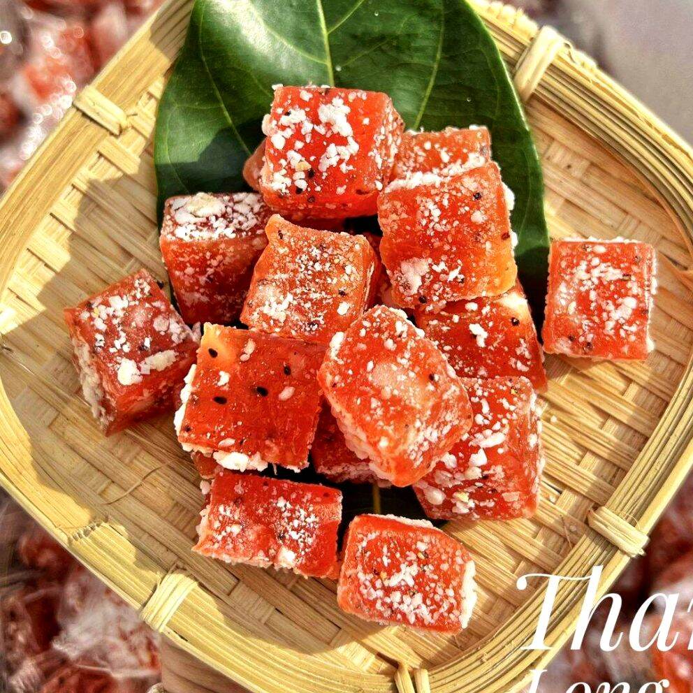 Mứt thanh long phủ cơm dừa dẻo viên  1kg (Món mới 2024)