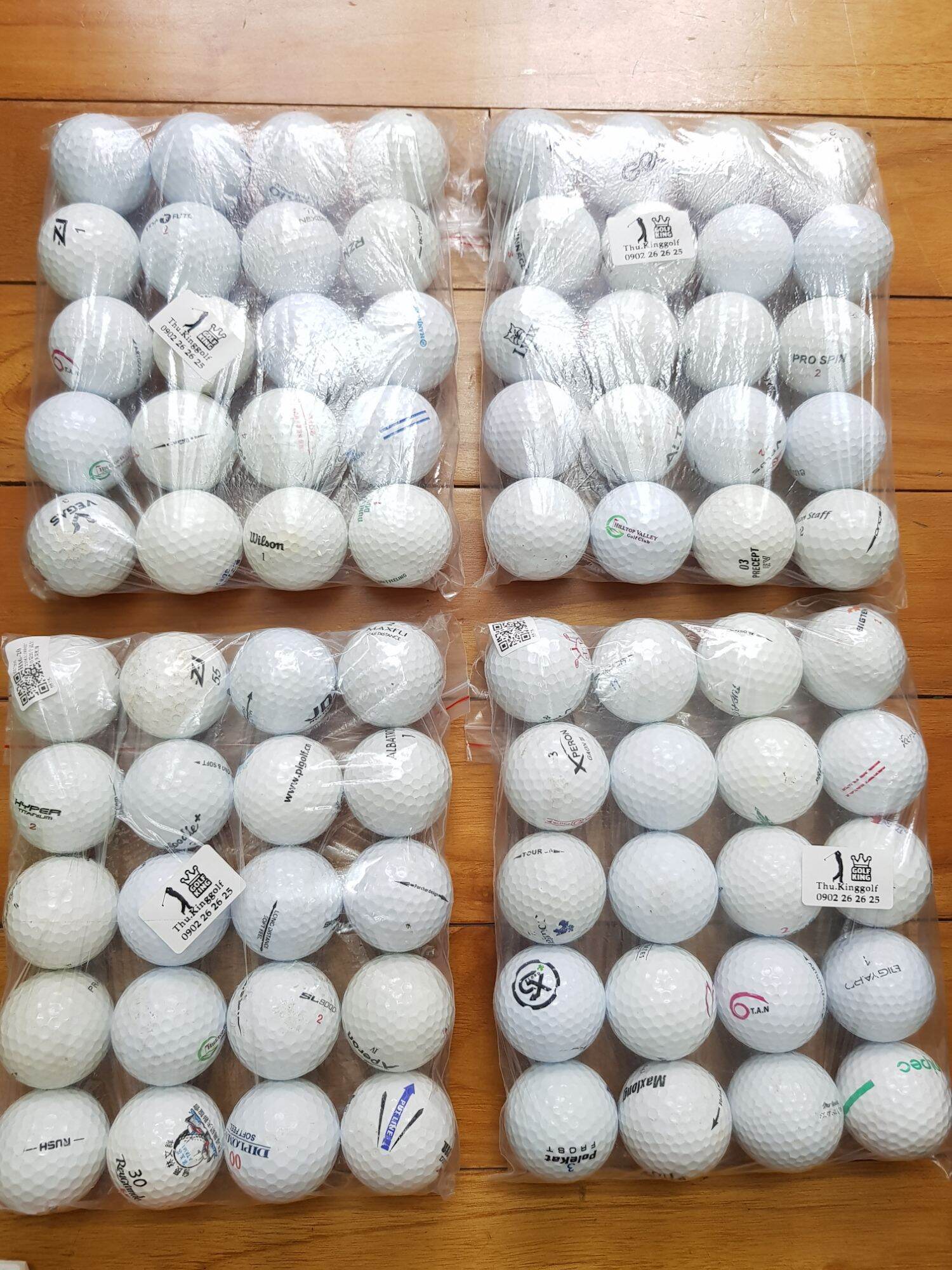 Bóng Golf Cũ Tổng Hợp Set 20 Quả