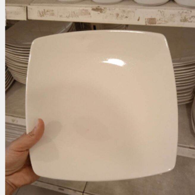 Dĩa vuông ảo 25cm - gốm sứ minh long