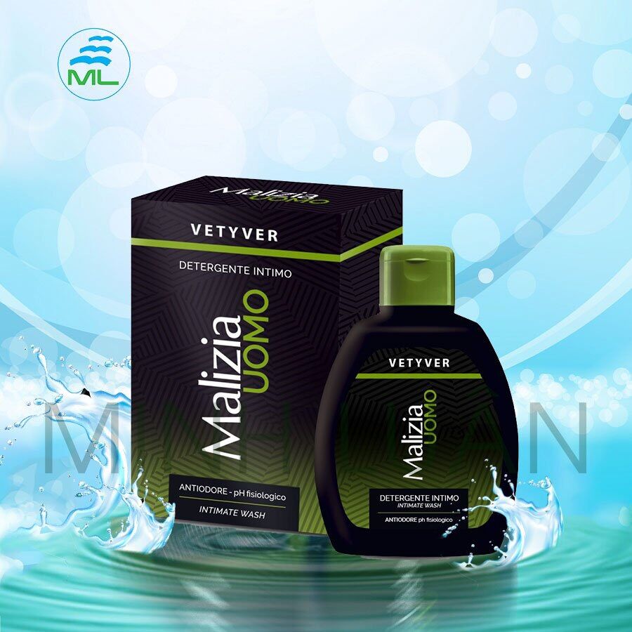 Dung dịch vệ sinh nam ngăn mùi Malizia Vetyver Uomo 200ml