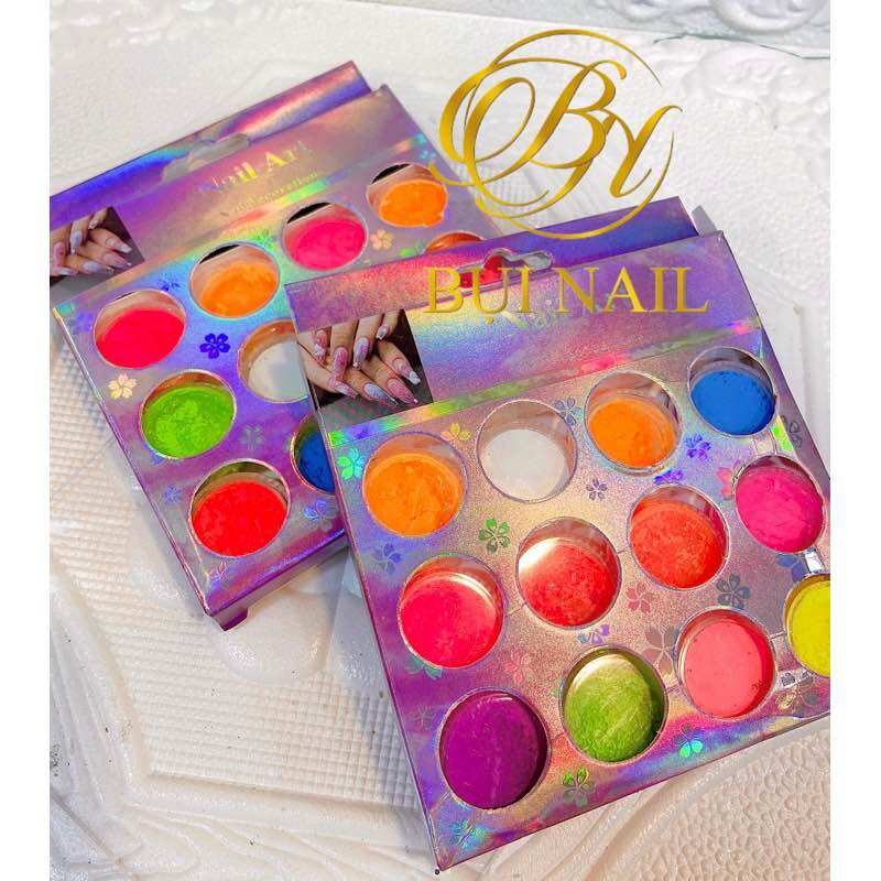 Bột phẩy nail 12 màu