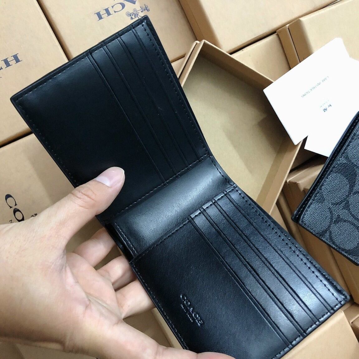 *hàng xuất* ví coach nam siêu sang full box
