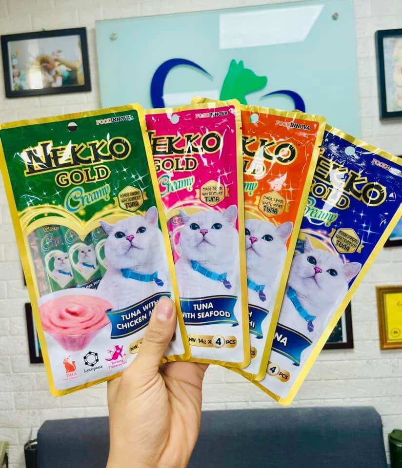 Súp thưởng cho mèo Nekko Gold gói 4 thanh
