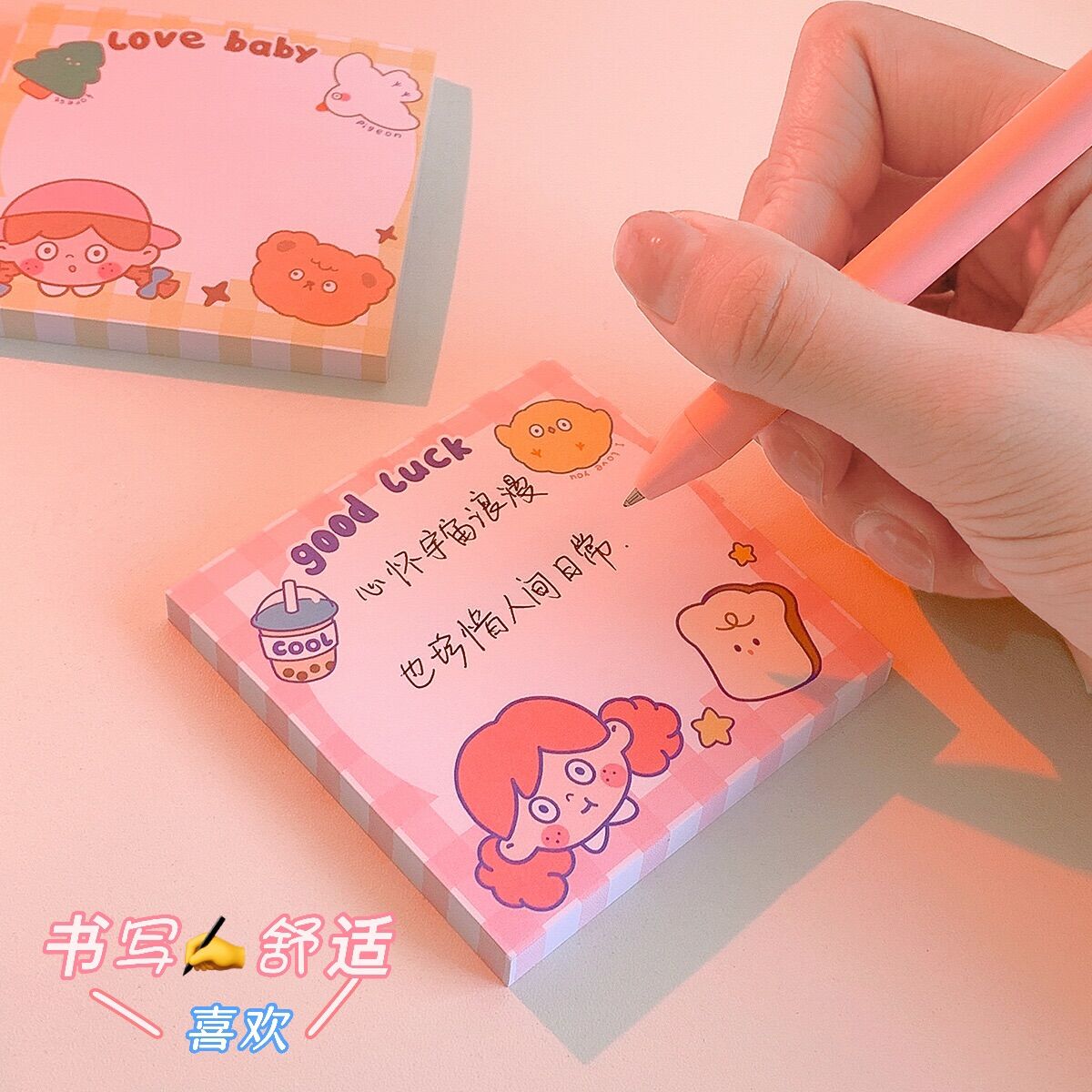 Giấy ghi nhớ giấy note cô gái dễ thương