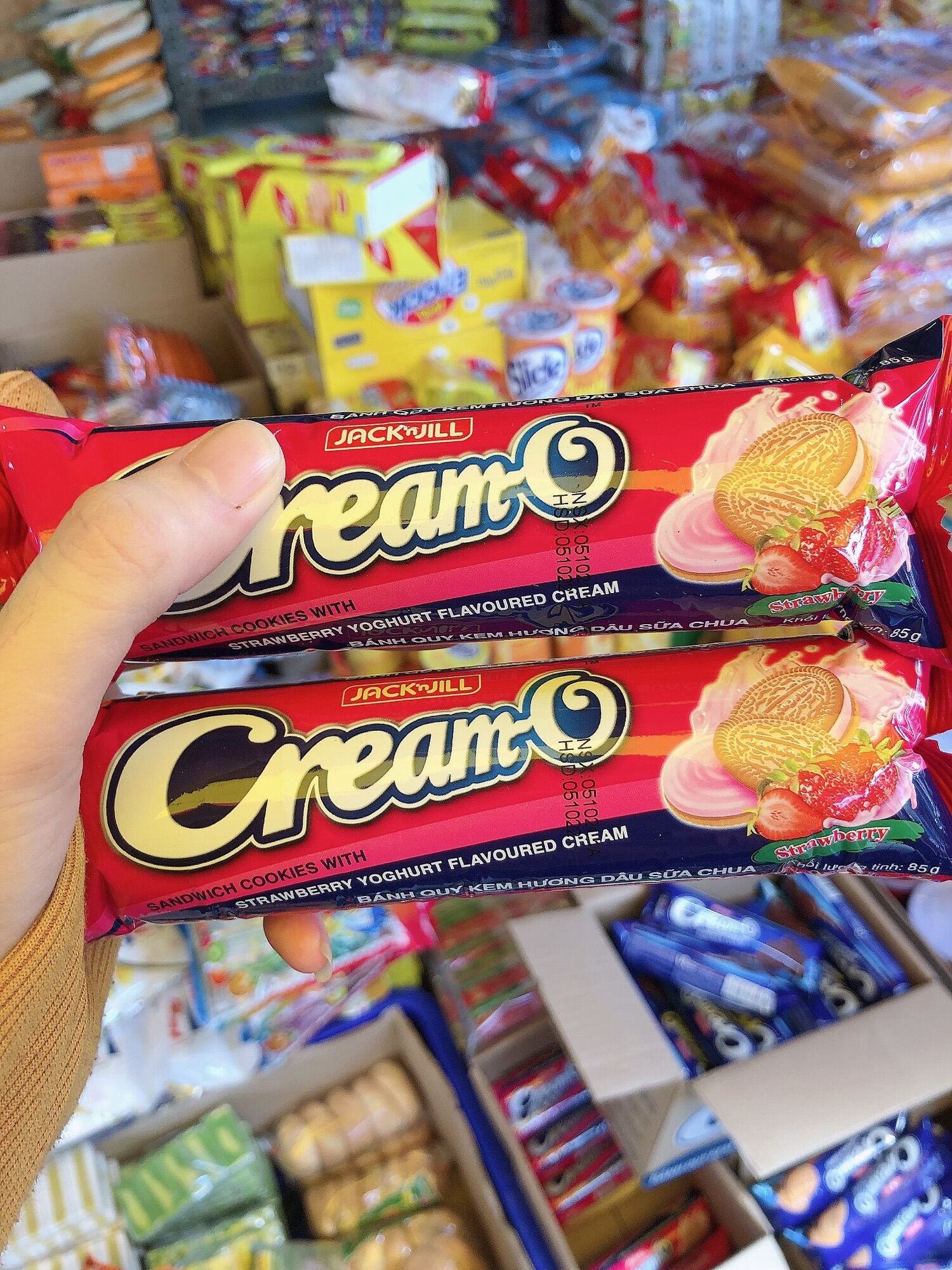 Combo 5 gói bánh quy creamO 87gr