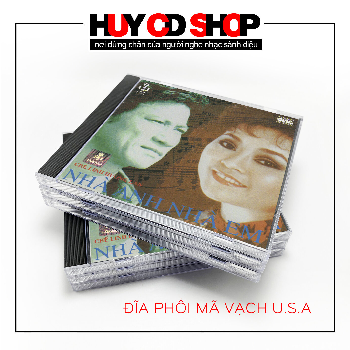 Đĩa CD Chế Linh Hương Lan chủ đề Nhà anh nhà em Thể loại Nhạc vàng trữ tình Bolero ĐĨA MỸ HUY CD SHOP