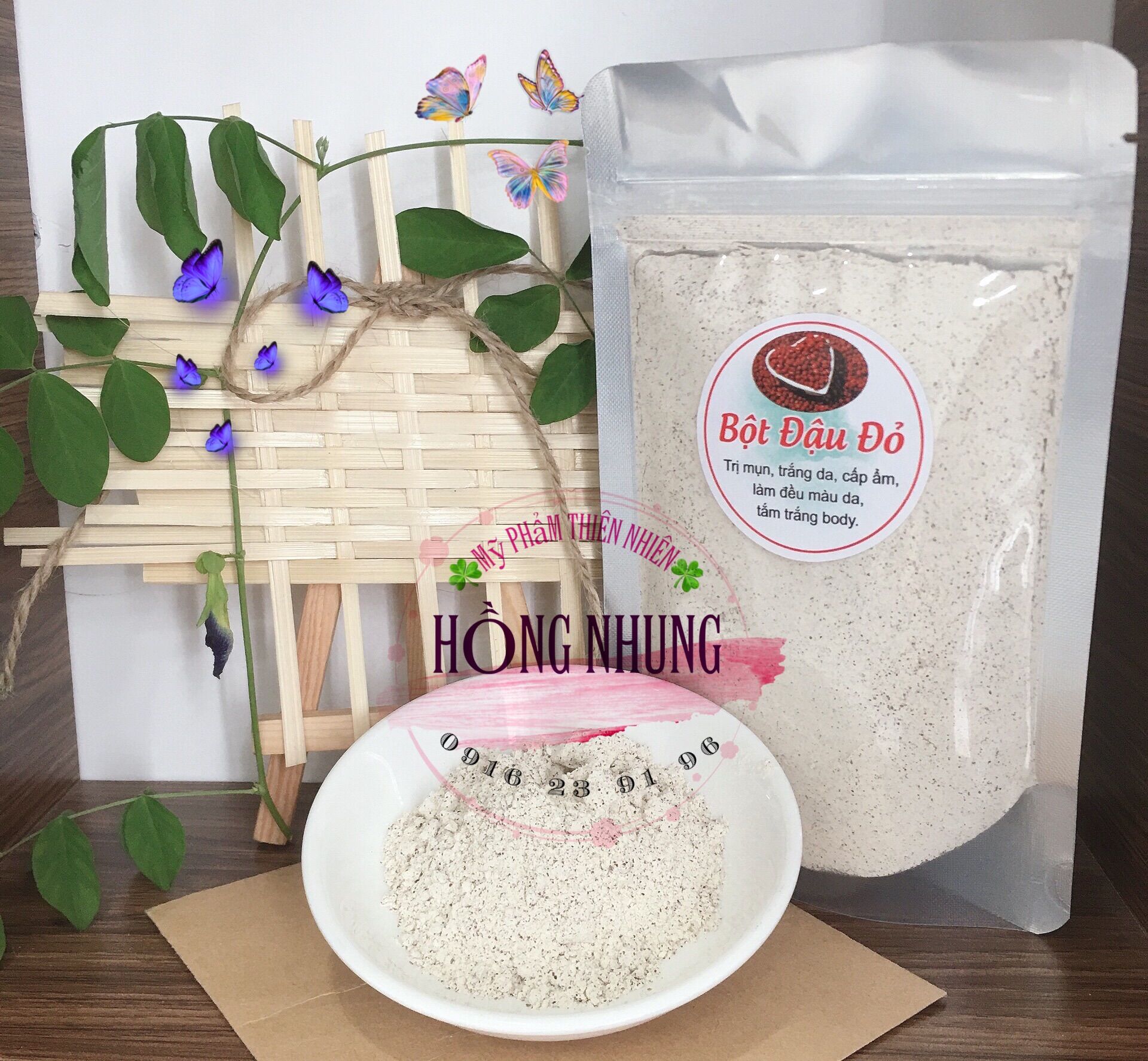 500gr Bột đậu đỏ nguyên chất