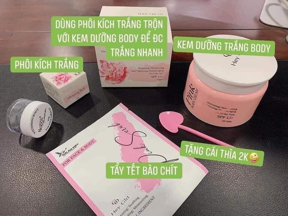 KEM DƯỠNG BODY PINK( mua 1tặng 3)