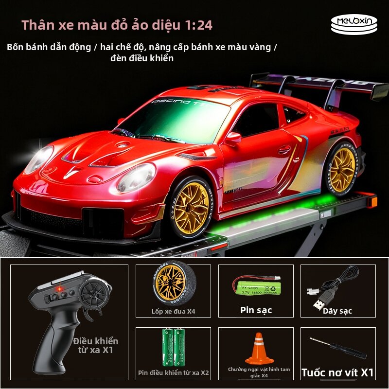 MEILEXIN | Xe đua điều khiển từ xa dẫn động bốn bánh bằng điện chống va chạm và chống rơi