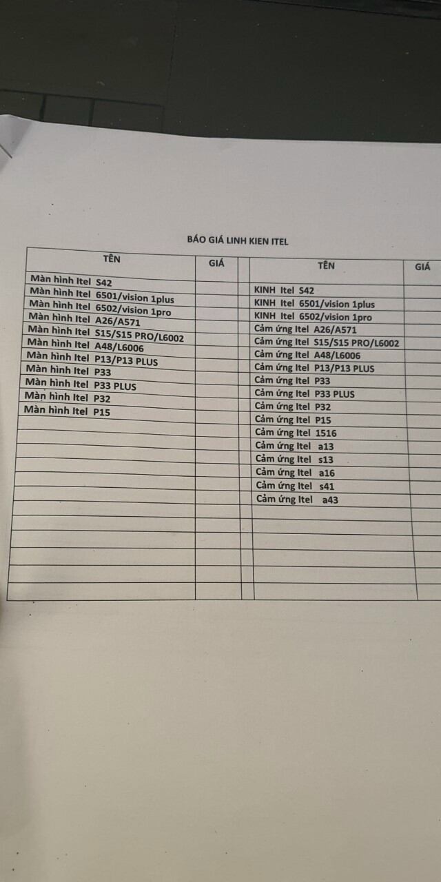 cảm ứng itel A26/A571/A36/A57