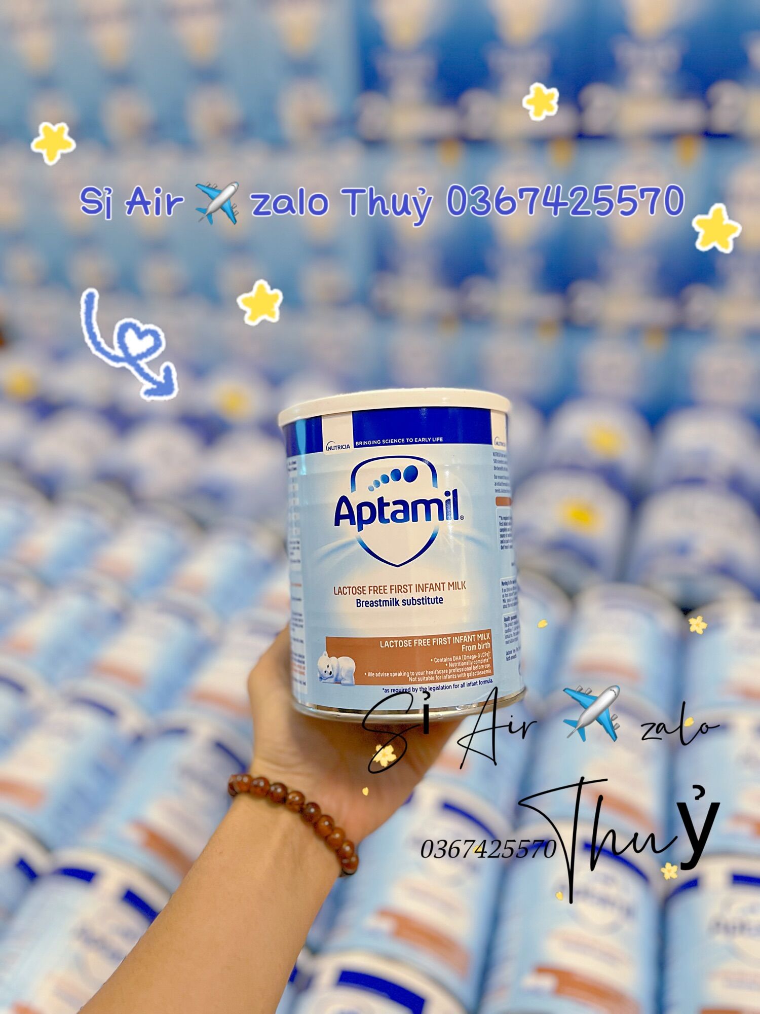 (Air ✈️ bill date 1/2025) Sữa Aptamil Free Lactose lon 400g của Uk
