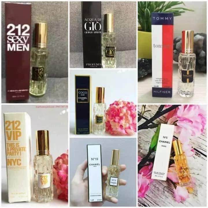 combo 2 chai nước hoa chiết pháp mini nhỏ gọn 20ml