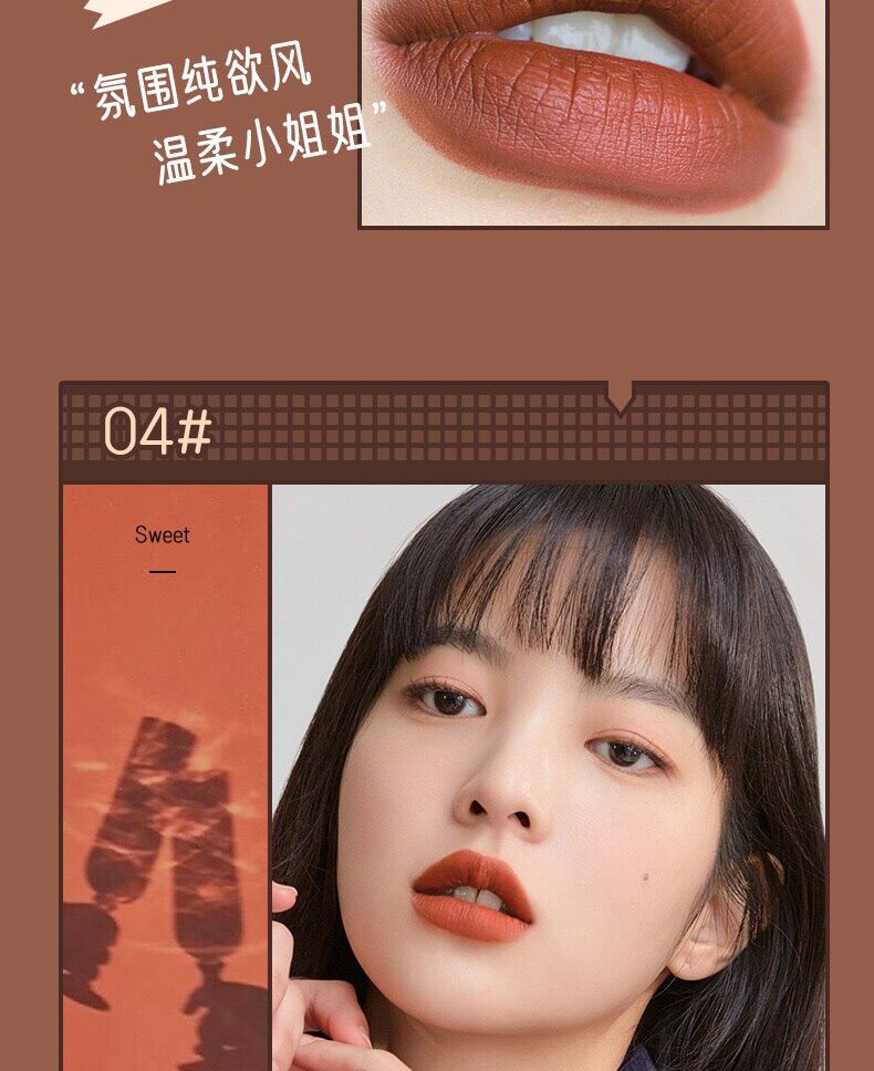 Son kem lì Chocolate Derol không dính cốc Lips Glaze 🍫🍫🍫