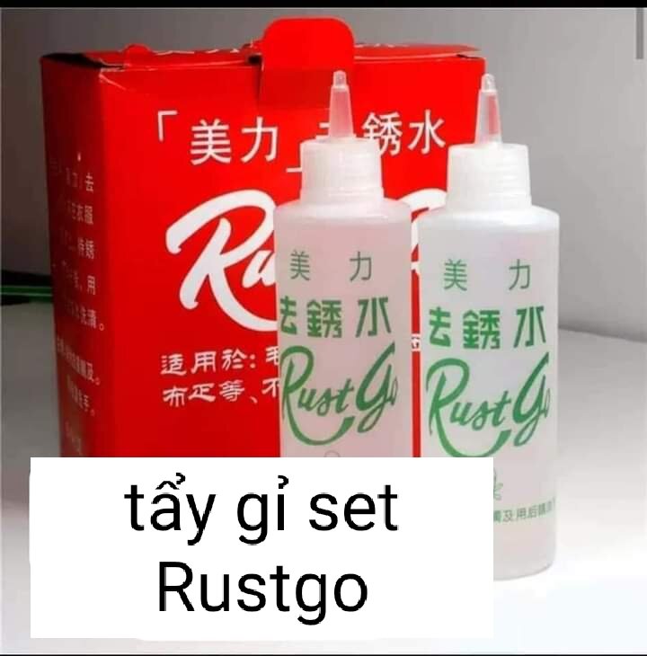 Dung dịch tẩy gỉ sét trên vải RustGo, chai tẩy sét