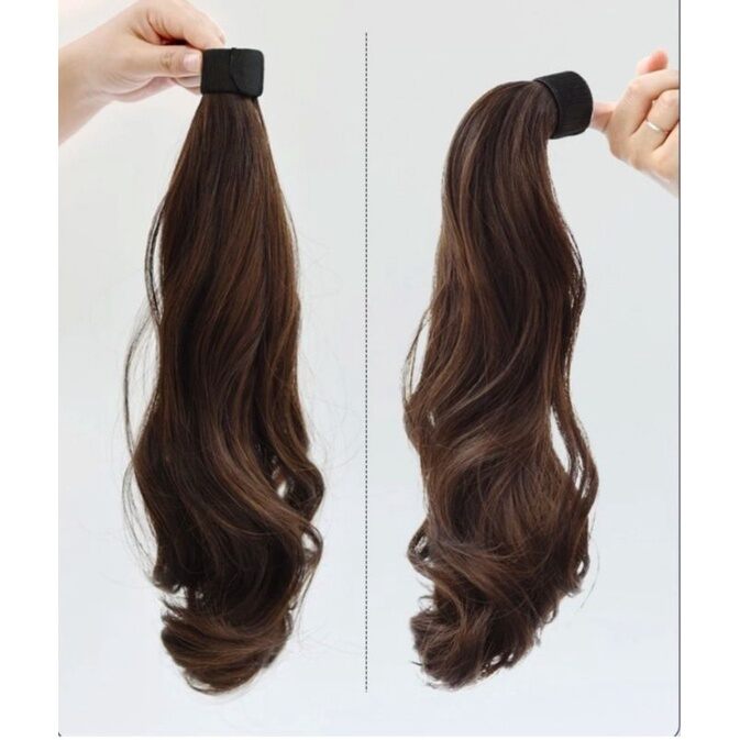 Tóc cột thanh quấn xoăn dài