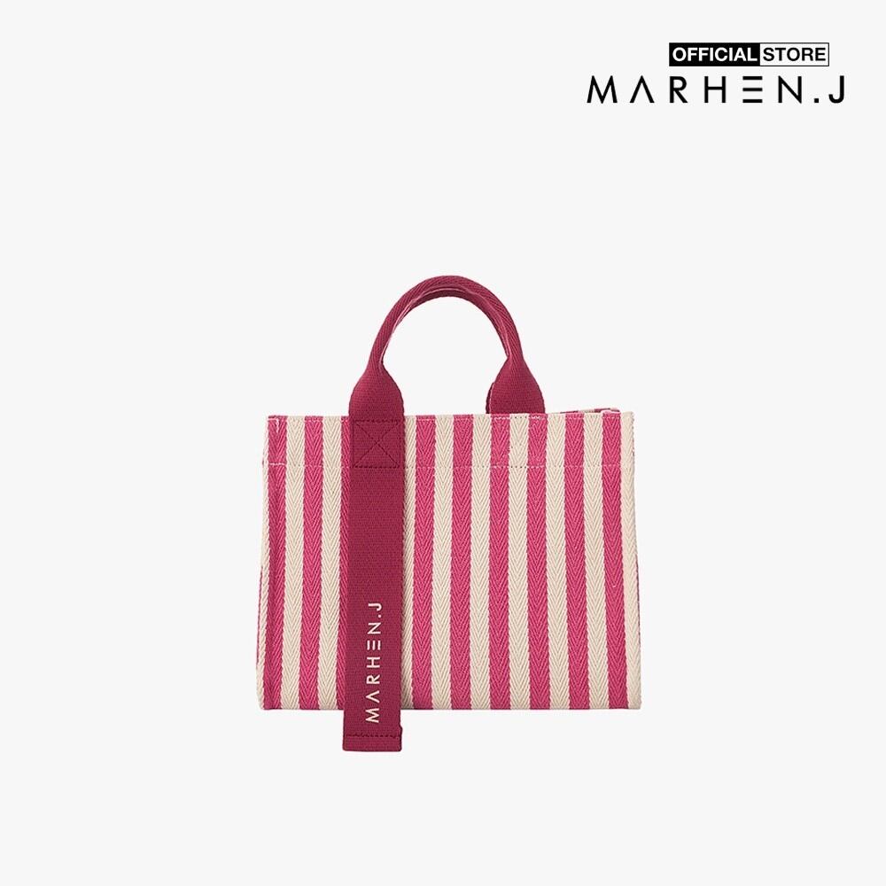 Marhen.j - túi đeo vai chữ nhật sọc kẻ rico mini mj19brcomnst-pk