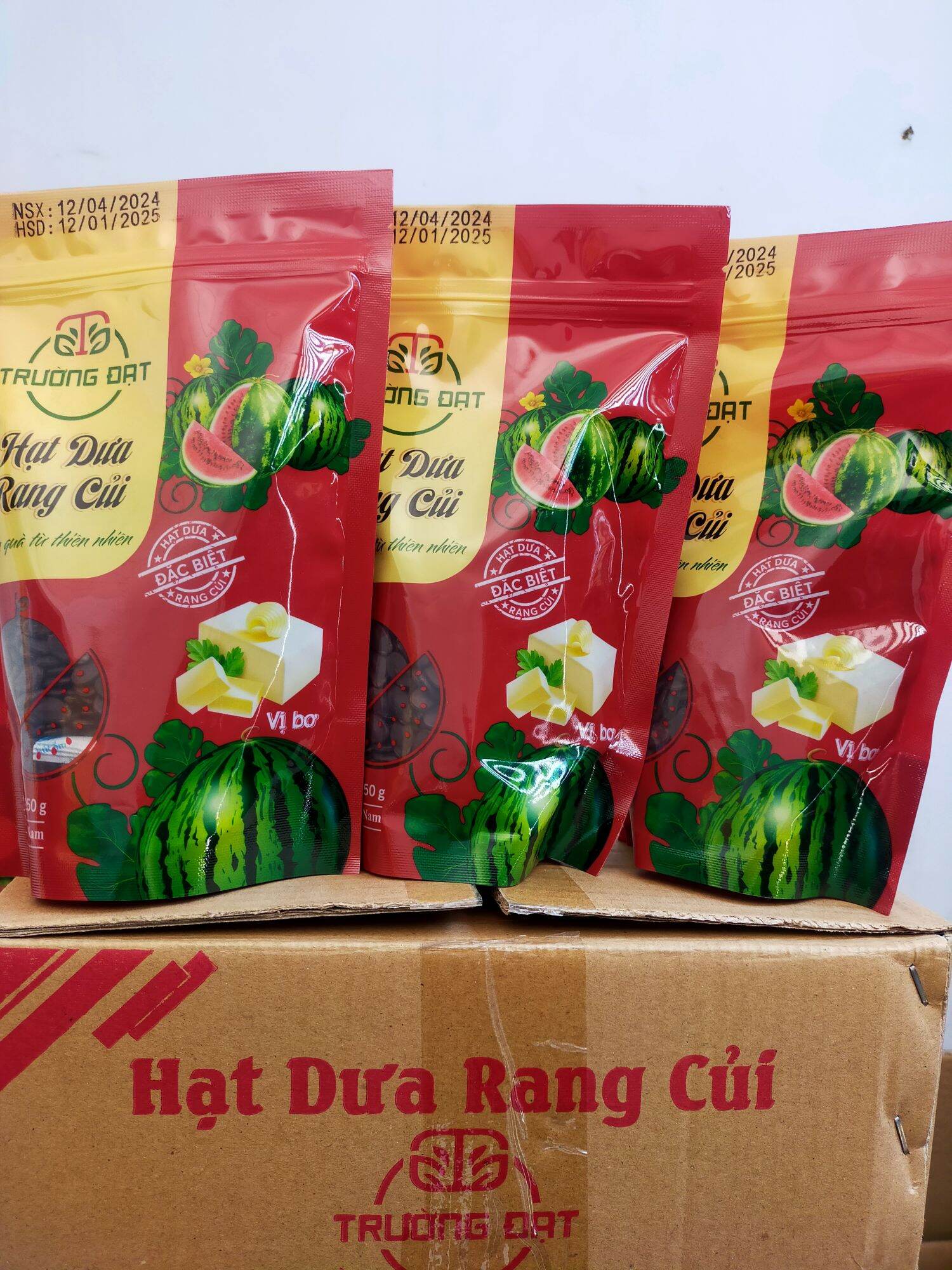 Hạt dưa rang củi trường đạt túi zip vị bơ _250gr