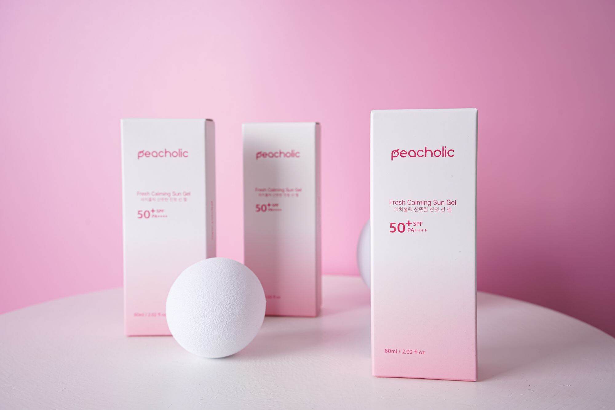 kem chống nắng peacholic hàn quốc