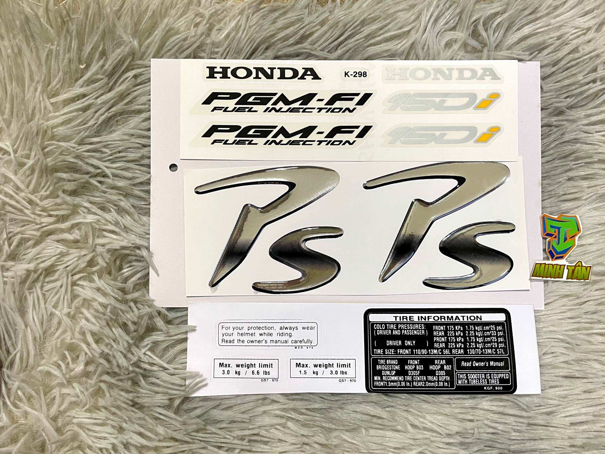 Bộ tem Ps 150i chữ nổi cao cấp