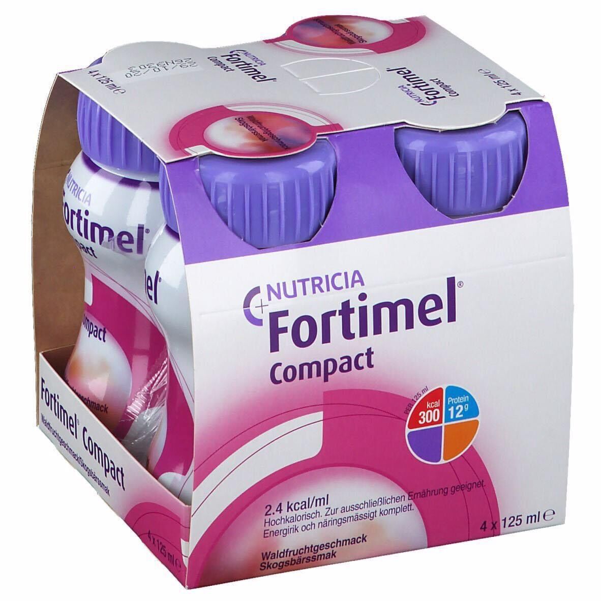 Sữa fortimel protein 125ml nước pha sẵn vị dâu