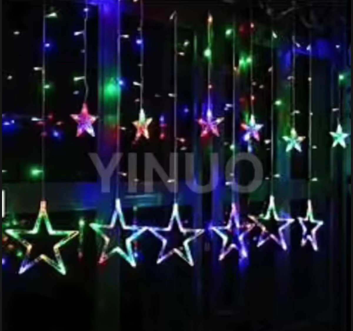 (Sale) Đèn Led Hình Ngôi Sao, Đèn rèm nhấp nháy trang trí hình ngôi sao.