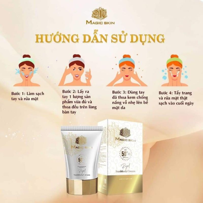 KEM CHỐNG NẮNG THẢO DƯỢC  MAGIC SKIN