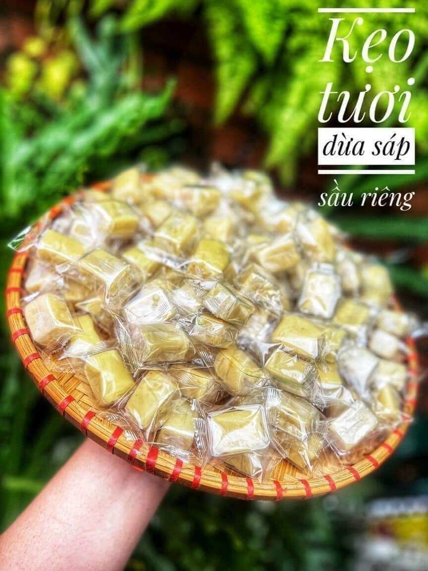 Kẹo dừa sáp sầu riêng tươi 500g