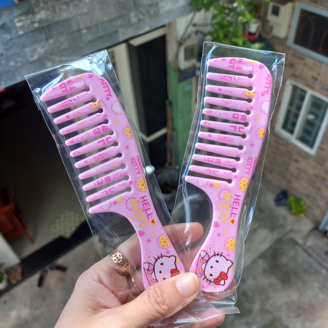 Lược chải tóc mini Kitty bỏ bóp (14cm)