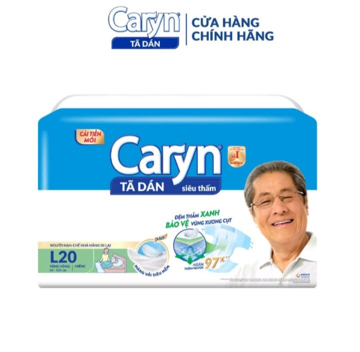 Tã dán Caryn ML20 siêu thấm người già mẫu mới