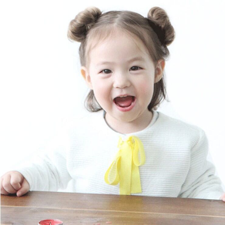 Búi tóc giả natra cho bé