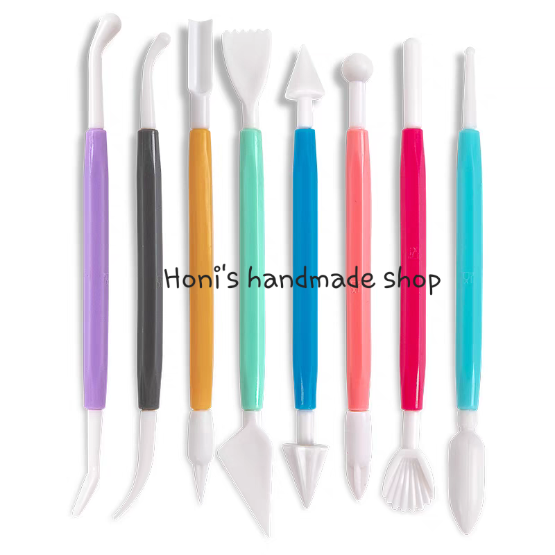 Bộ 8 Cây 16 Kiểu Tạo Hình Đất Sét Handmade