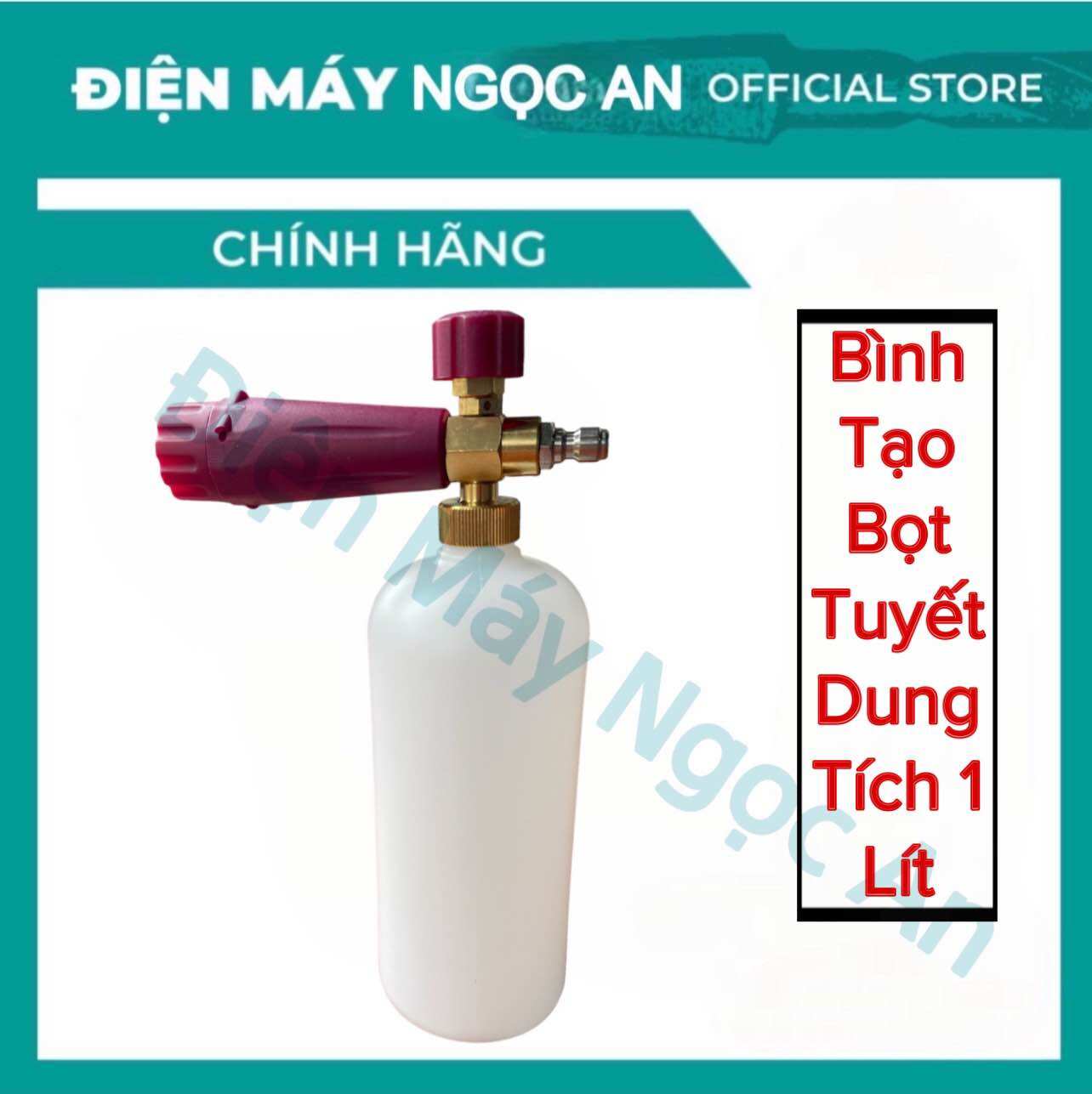 Bình tạo bọt tuyết gắn súng rửa xe dung tích 1 lít