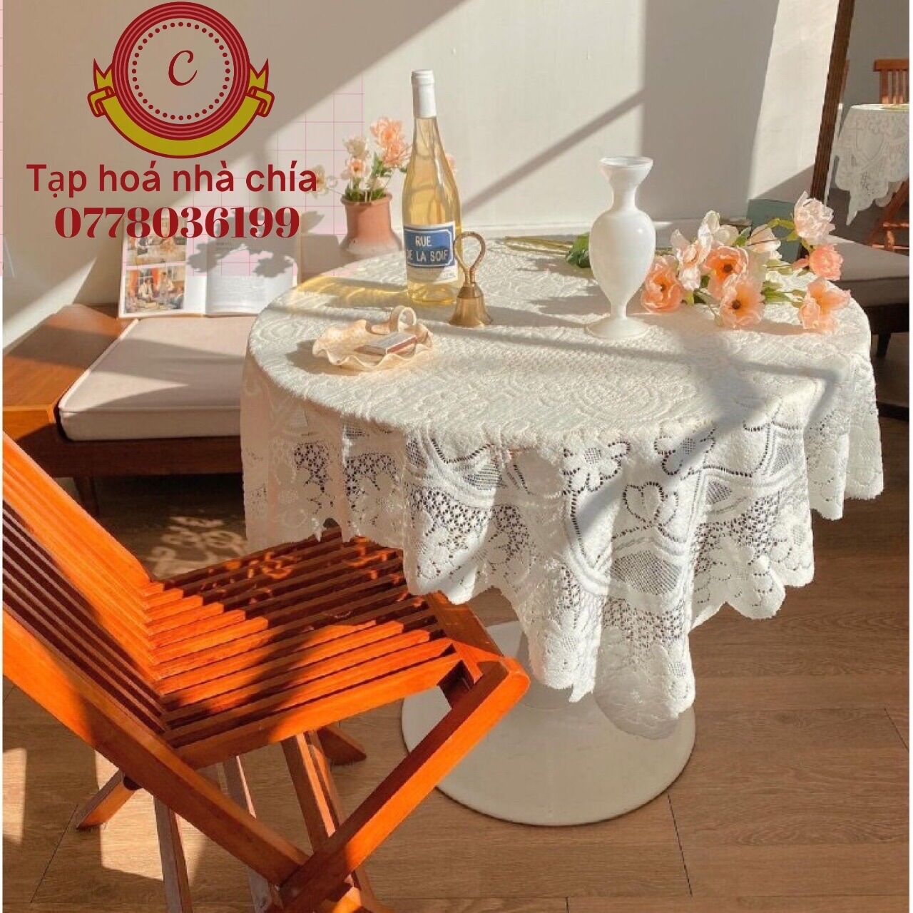 Khăn trải bàn ren vintage cao cấp đủ kích cỡ