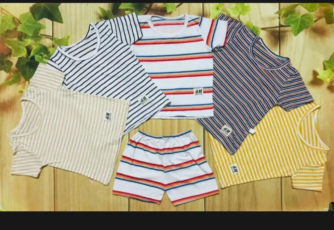 Com bo 5 bộ sọc bé trai size từ 7-15kg
