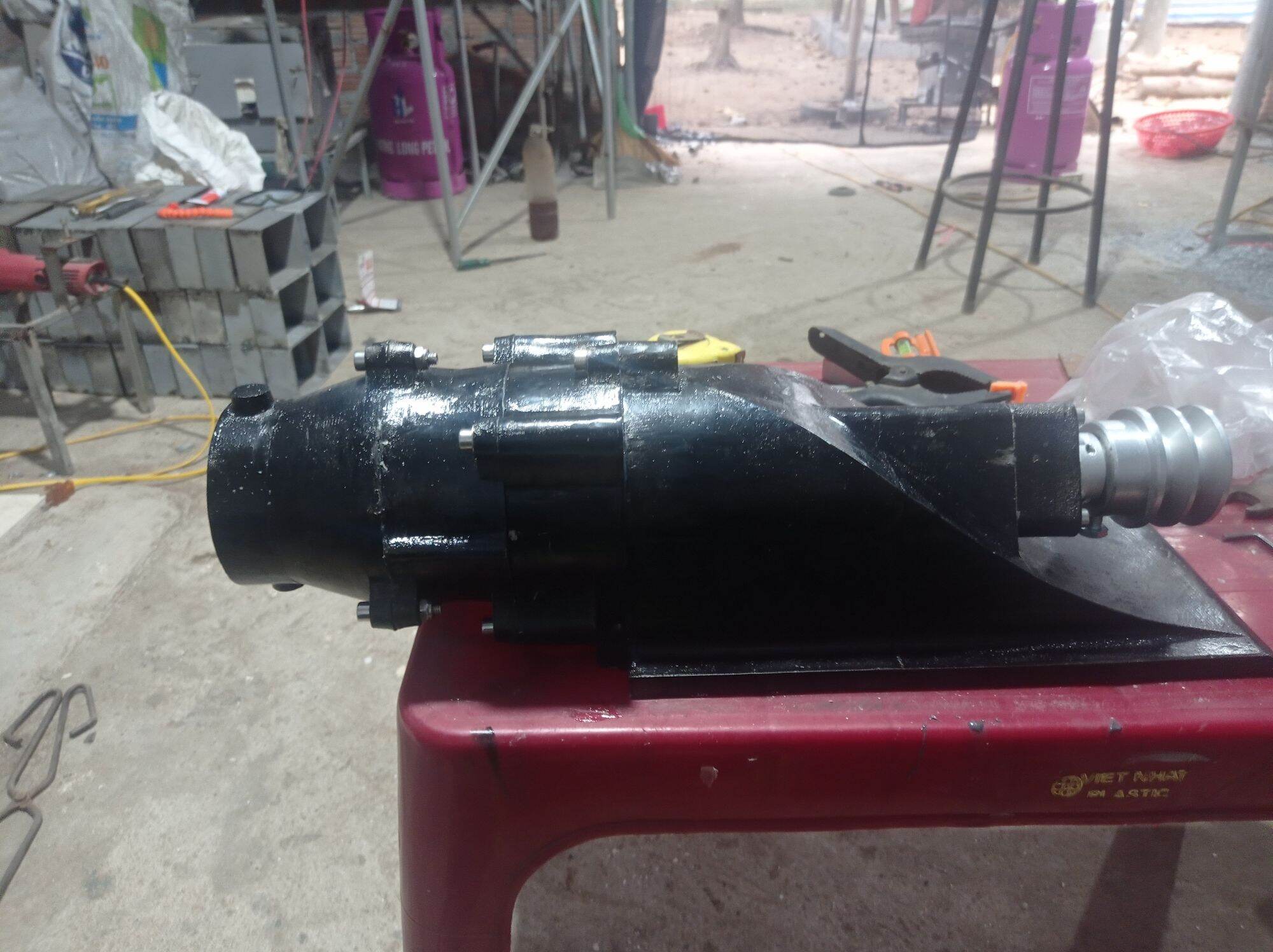 Turbo jet 100mm lắp thuyền composite