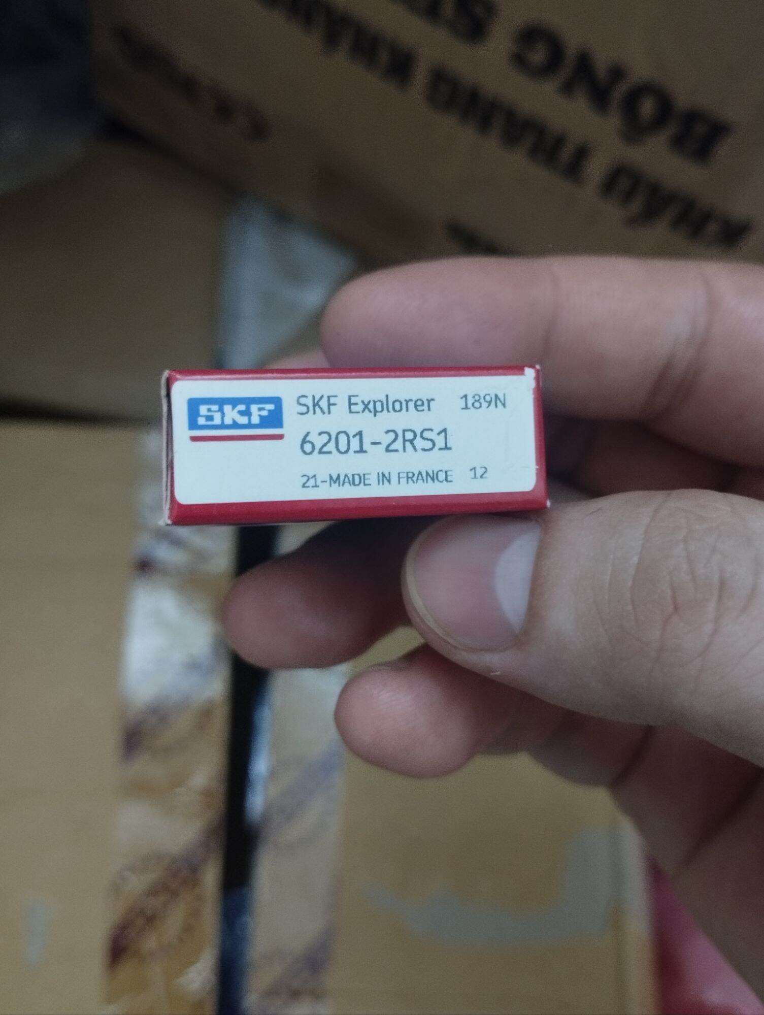 Vòng bi - bạc đạn 6201 - skf - nắp nhựa