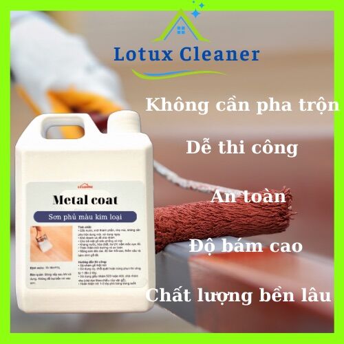 Sơn kim loại, sơn sắt, sắt mạ kẽm, không cần pha trộn, gốc nước. Sơn chuyên sắt, kẽm, sắt mạ kẽm, chống gỉ sét