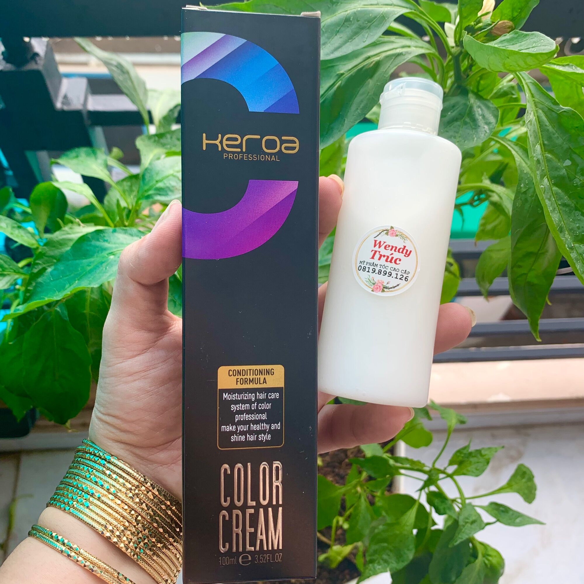 [HCM]*tặng kèm oxy * MÀU NHUỘM TÍM ĐỎ KEROA 100ml