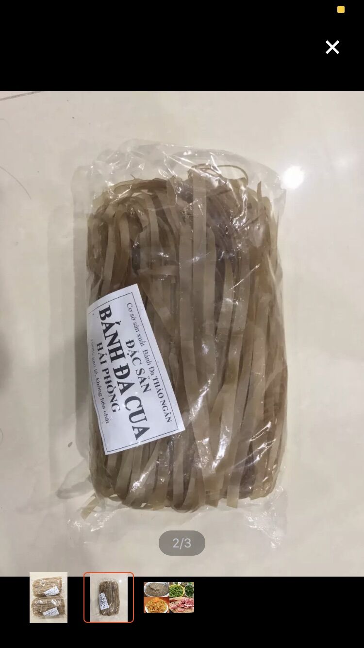 [HCM]Bánh đa cua Hải phòng 1 túi 500gr