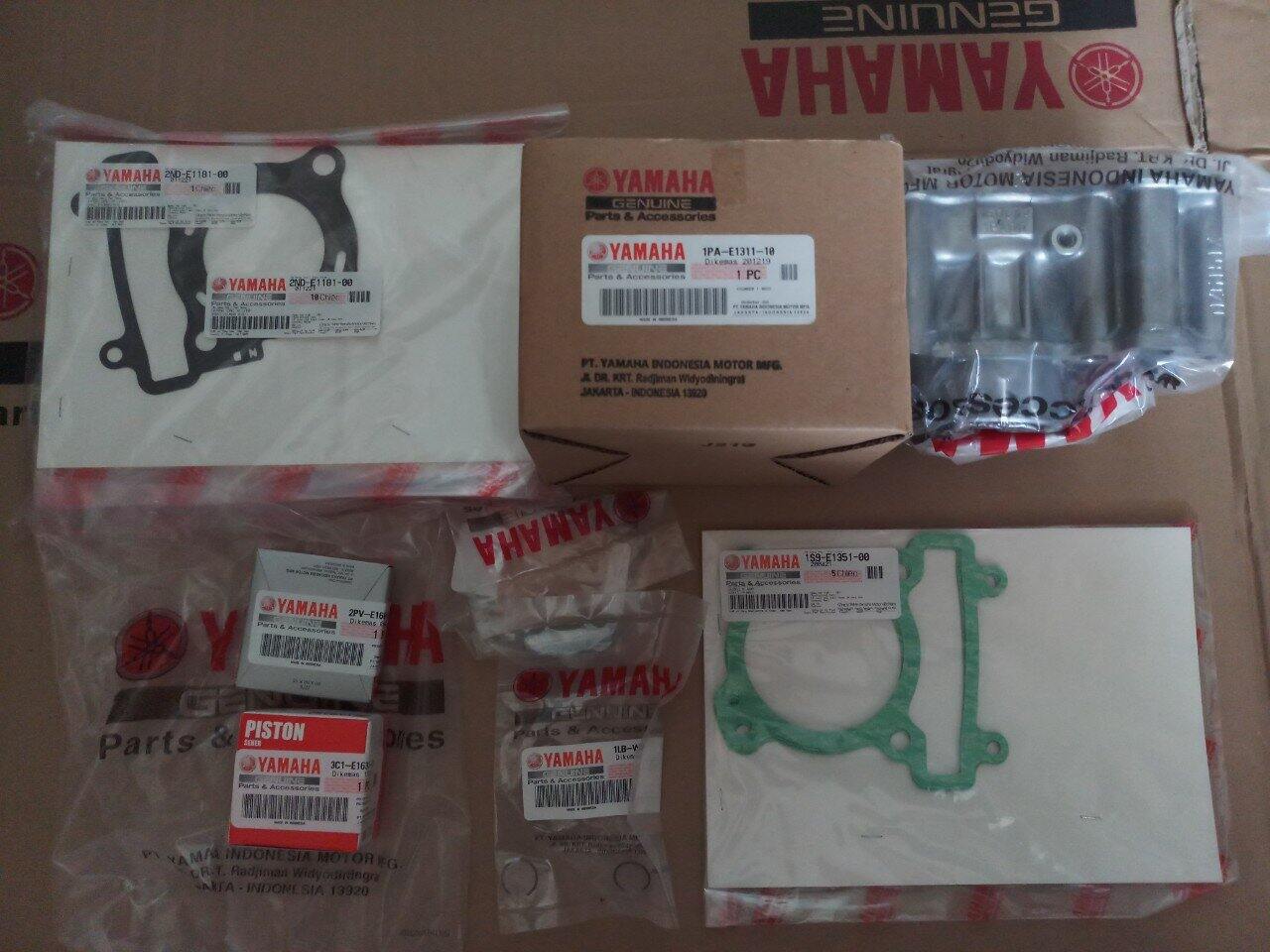 Nòng 1pa + piston 3c1 + bạc 2pv + ron + ắc + phe ex 2011 lên ex 150 vixion chính hãng yamaha!!! 1paaaaaa