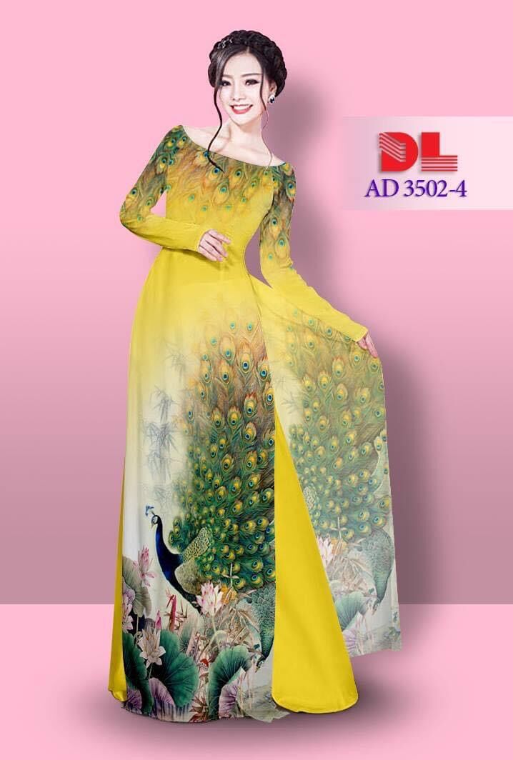 [HCM]Vải áo dài con công