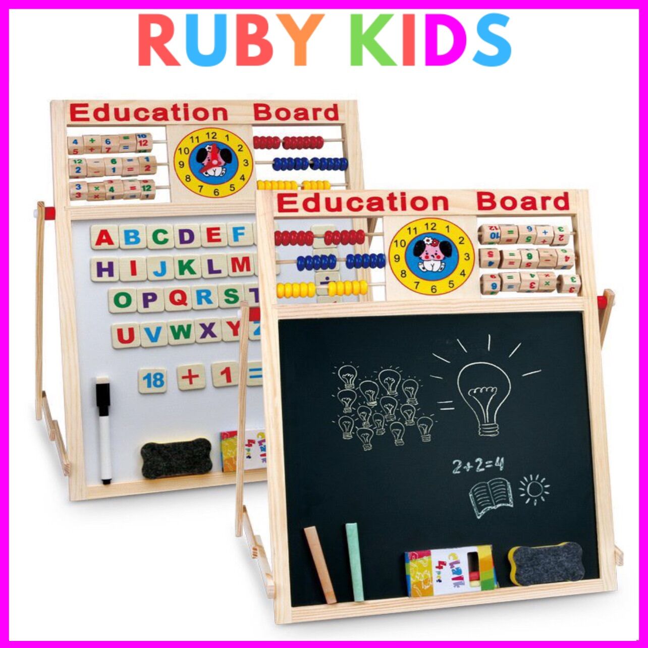 Bảng Edu chữ và số nam châm 2 mặt