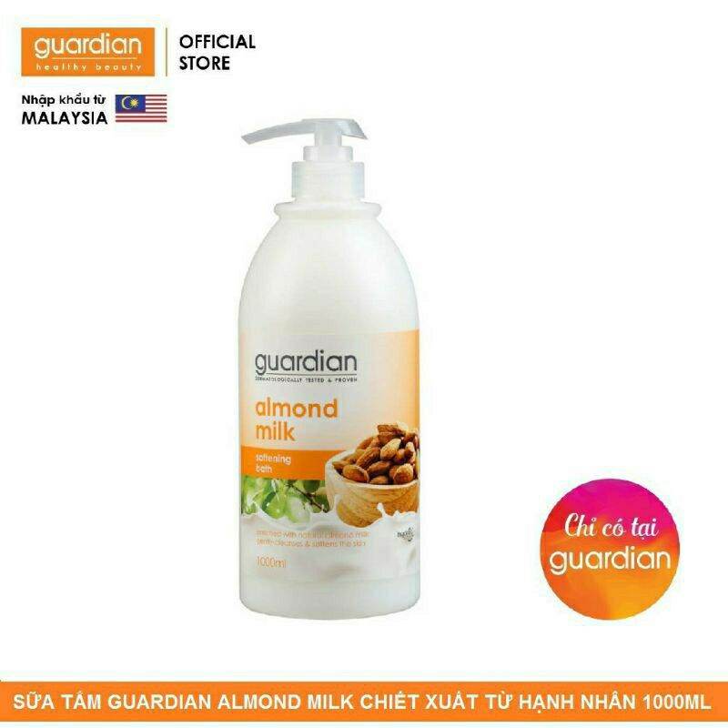 Sữa tắm dưỡng sáng da, sữa tắm làm mịn da guardian 1000ml nhập khẩu malaysia