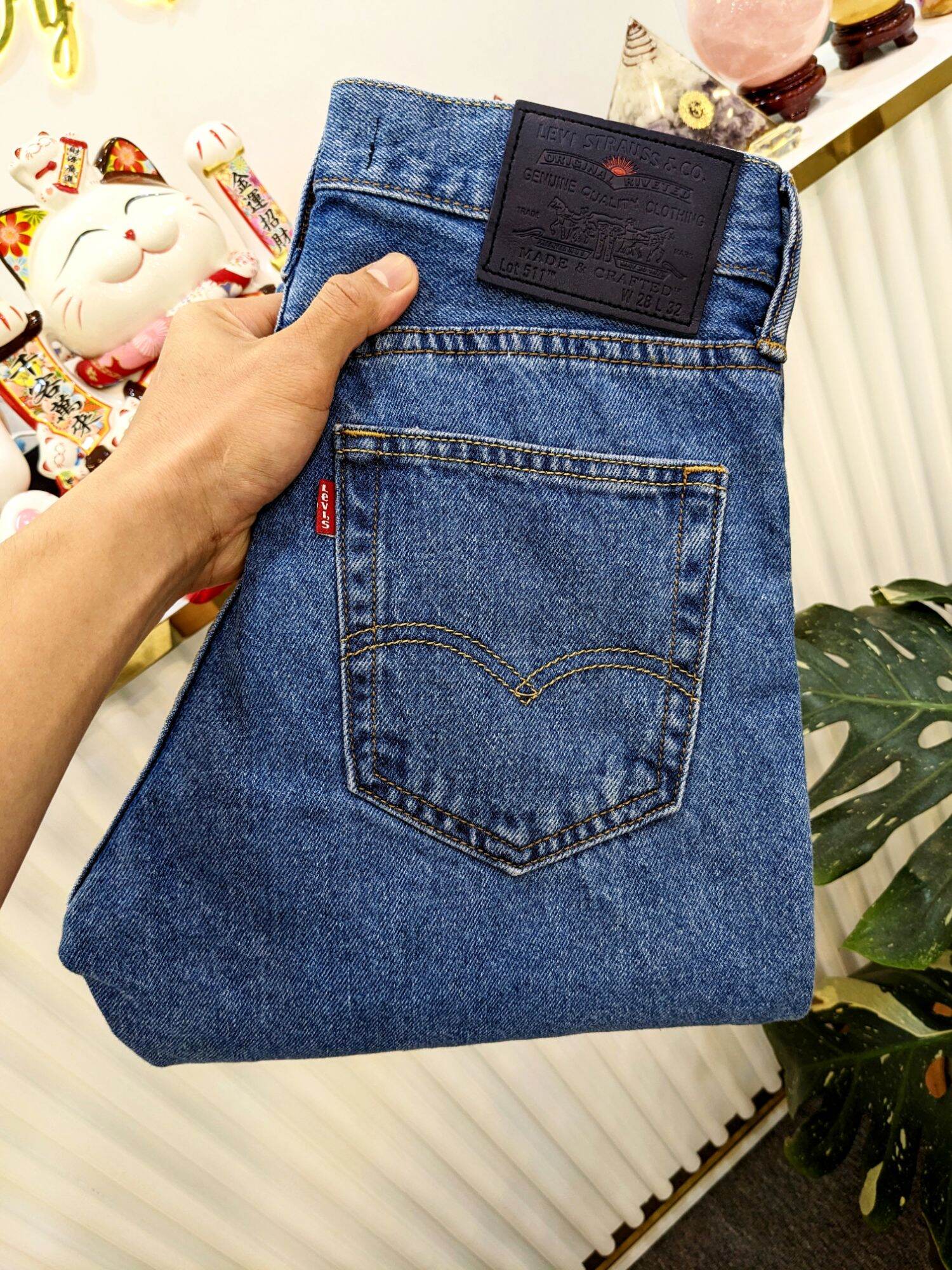 Quần jeans levis japan màu xanh huyền thoại cực đẹp phối gì cũng hợp